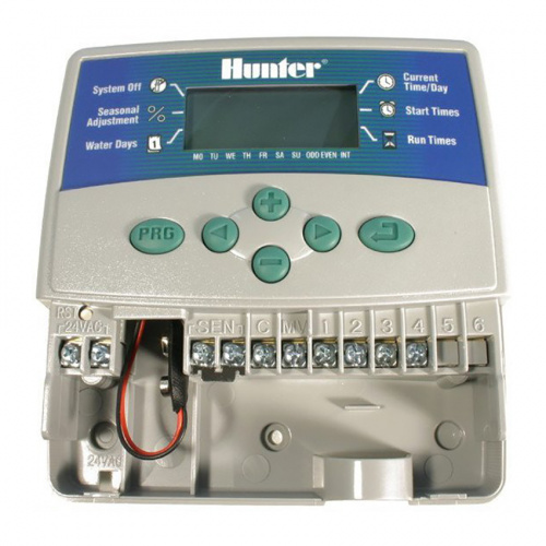 Контроллер HUNTER ELC-601-iE 6 зон внутренний, 230В трансформатор (Эколоджик)